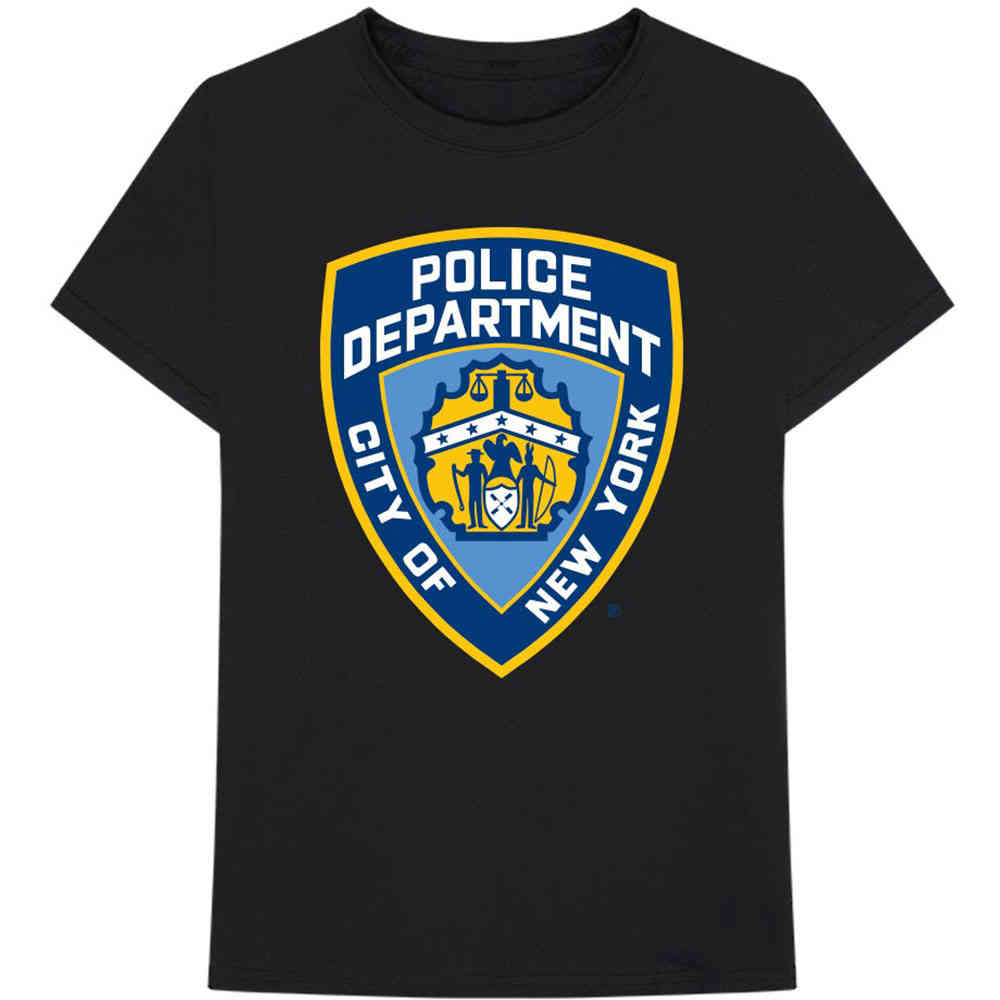 New York City - Police Dept. Badge Tshirt Homme - Noir